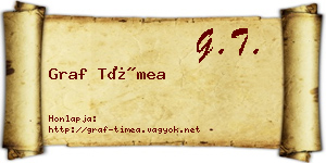 Graf Tímea névjegykártya
